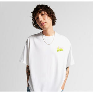 Converse Men's Mountain Remix Graphic Men's White T-shirt, Medium